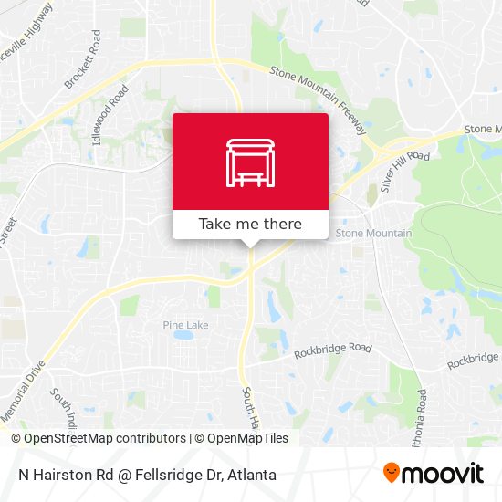 Mapa de N Hairston Rd @ Fellsridge Dr