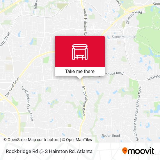 Rockbridge Rd @ S Hairston Rd map