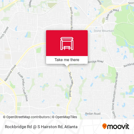 Rockbridge Rd @ S Hairston Rd map