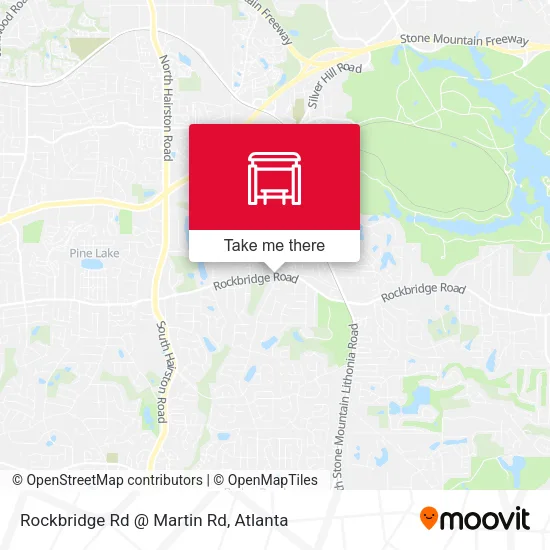 Rockbridge Rd @ Martin Rd map