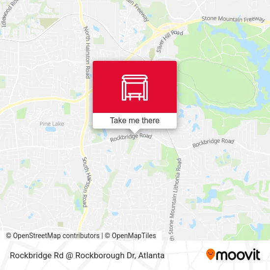 Rockbridge Rd @ Rockborough Dr map