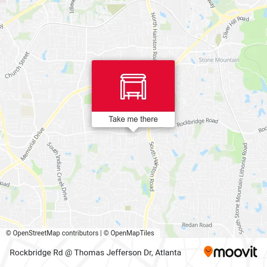 Rockbridge Rd @ Thomas Jefferson Dr map