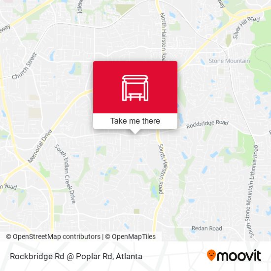 Rockbridge Rd @ Poplar Rd map