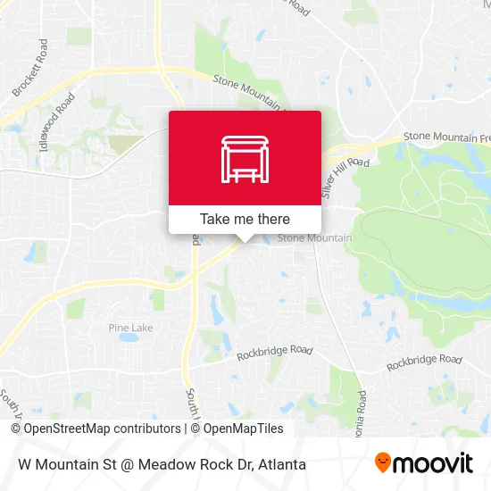 W Mountain St @ Meadow Rock Dr map