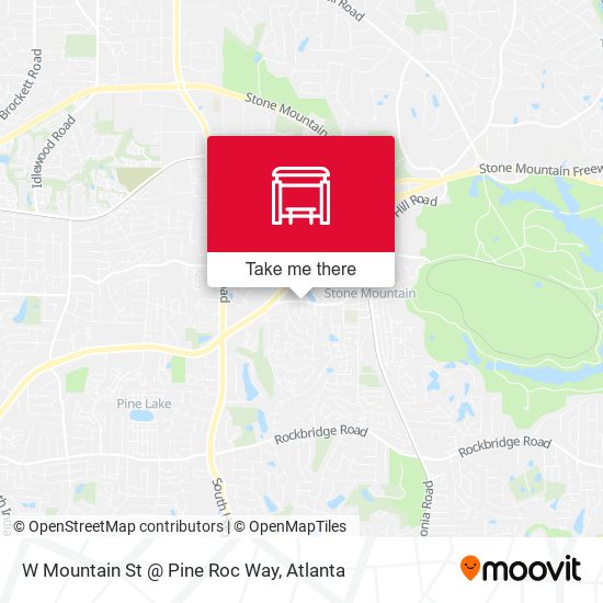 W Mountain St @ Pine Roc Way map