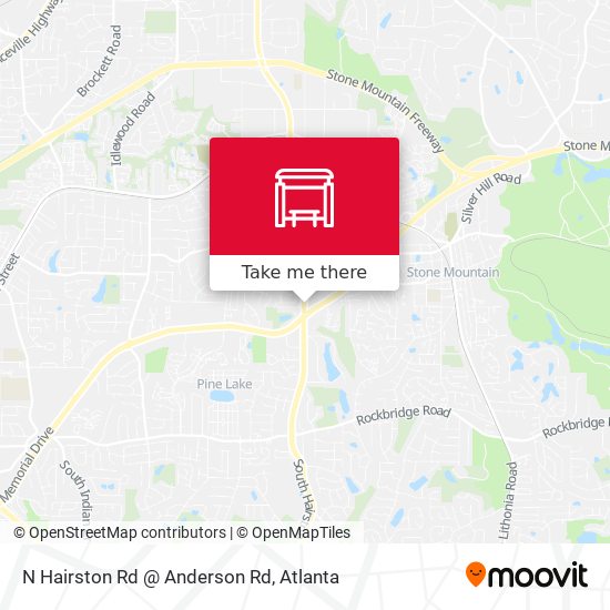 Mapa de N Hairston Rd @ Anderson Rd