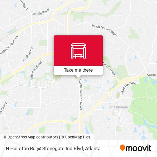 N Hairston Rd @ Stonegate Ind Blvd map