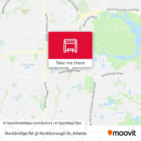 Rockbridge Rd @ Rockborough Dr map