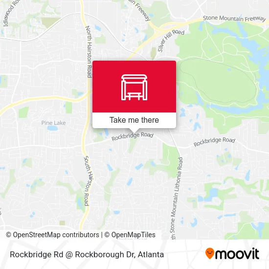Rockbridge Rd @ Rockborough Dr map