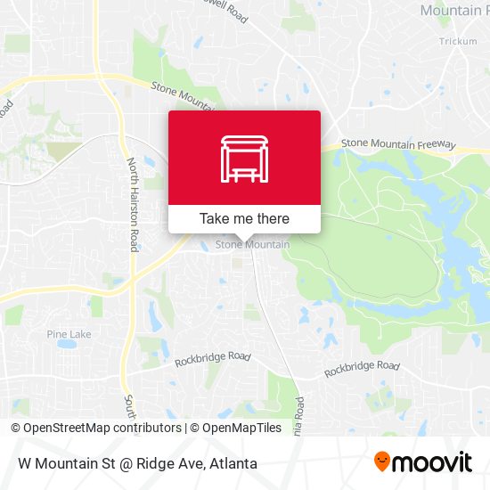 W Mountain St @ Ridge Ave map