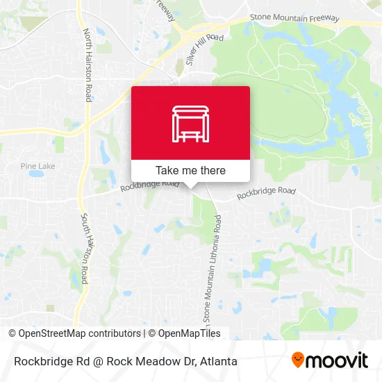 Rockbridge Rd @ Rock Meadow Dr map