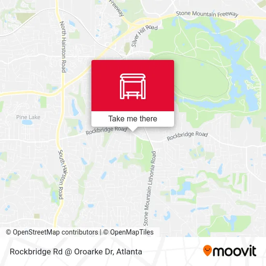 Rockbridge Rd @ Oroarke Dr map