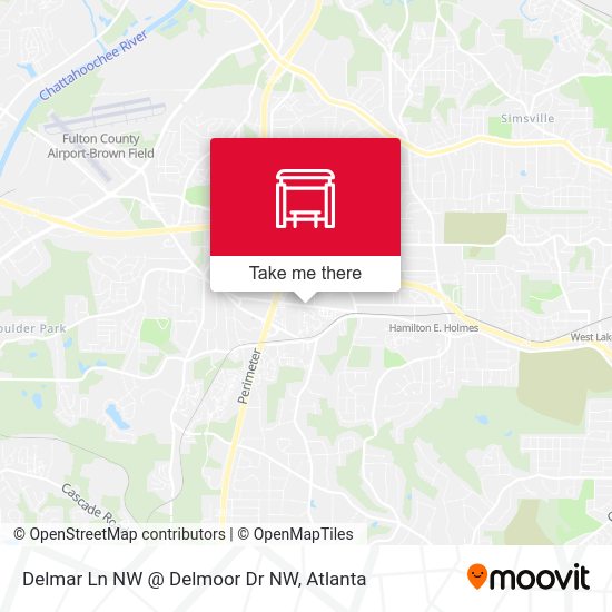 Mapa de Delmar Ln NW @ Delmoor Dr NW