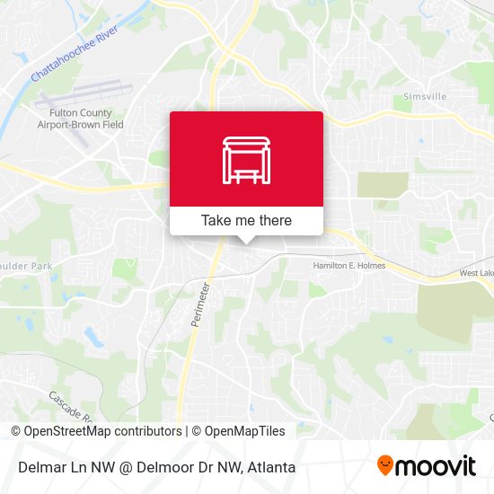 Delmar Ln NW @ Delmoor Dr NW map