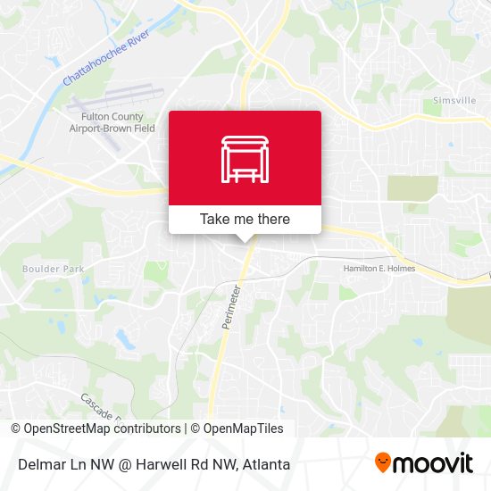 Delmar Ln NW @ Harwell Rd NW map