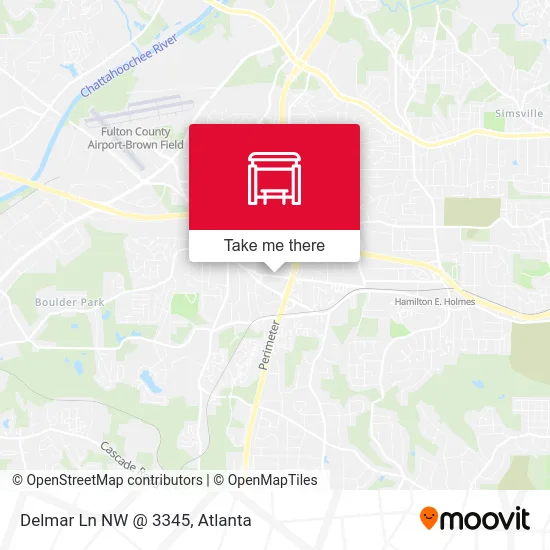 Delmar Ln NW @ 3345 map