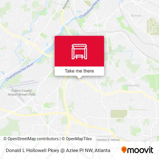Donald L Hollowell Pkwy @ Azlee Pl NW map