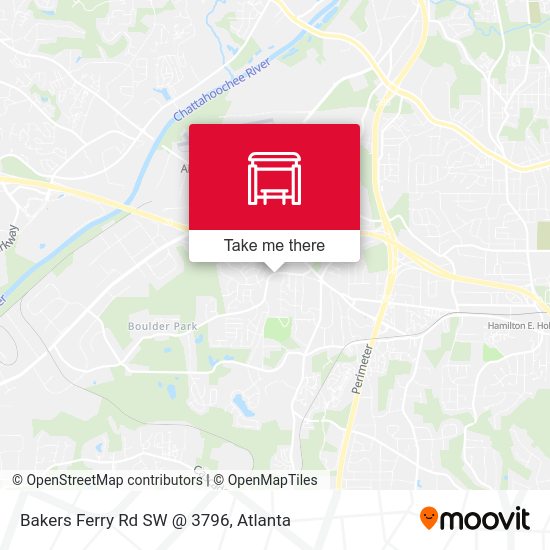 Mapa de Bakers Ferry Rd SW @ 3796