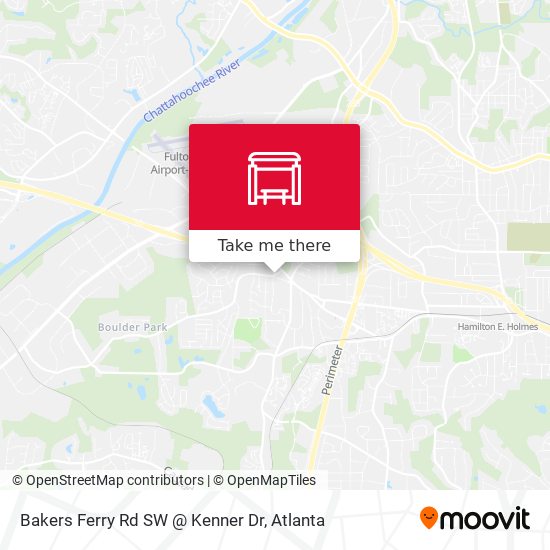 Mapa de Bakers Ferry Rd SW @ Kenner Dr