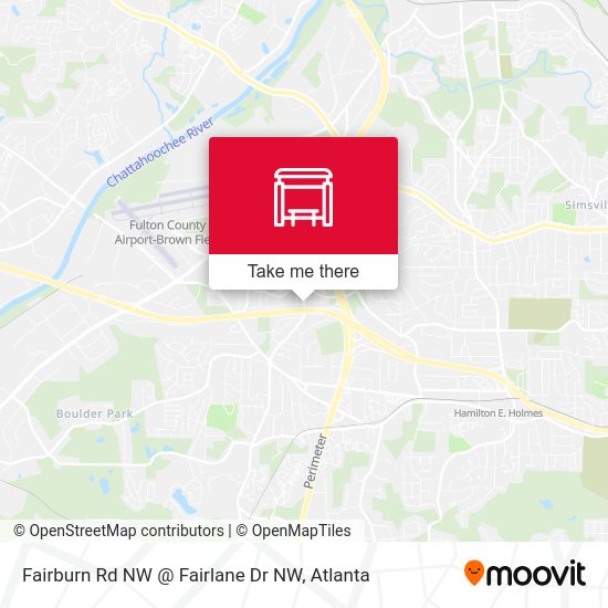Mapa de Fairburn Rd NW @ Fairlane Dr NW
