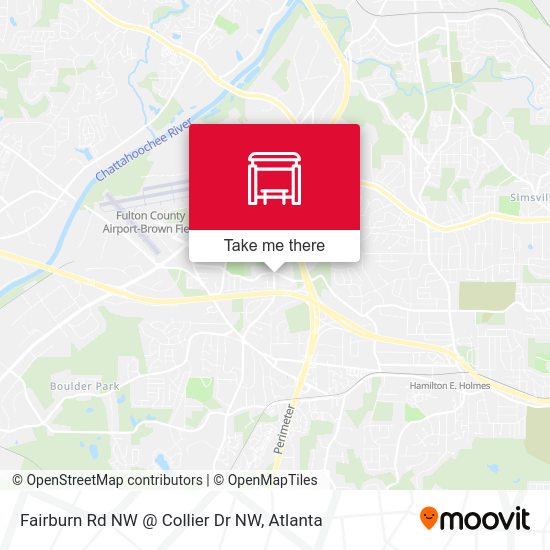 Mapa de Fairburn Rd NW @ Collier Dr NW