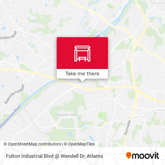 Mapa de Fulton Industrial Blvd @ Wendell Dr