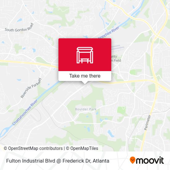 Mapa de Fulton Industrial Blvd @ Frederick Dr