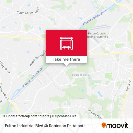 Mapa de Fulton Industrial Blvd @ Robinson Dr