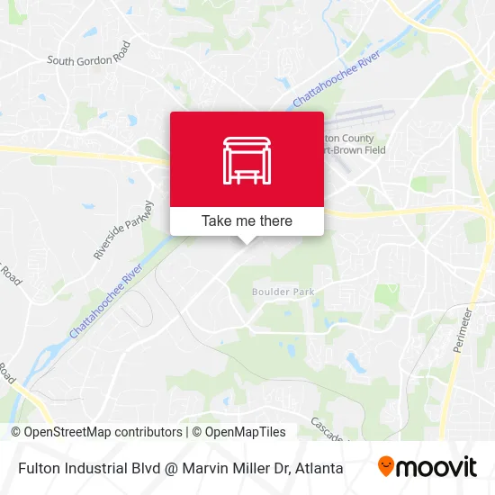 Fulton Industrial Blvd @ Marvin Miller Dr map