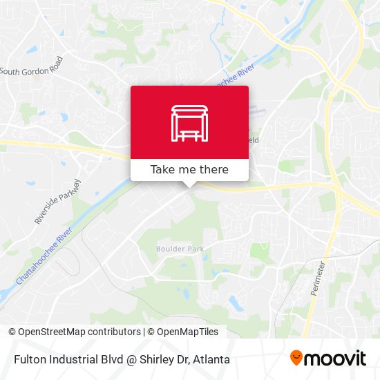 Mapa de Fulton Industrial Blvd @ Shirley Dr