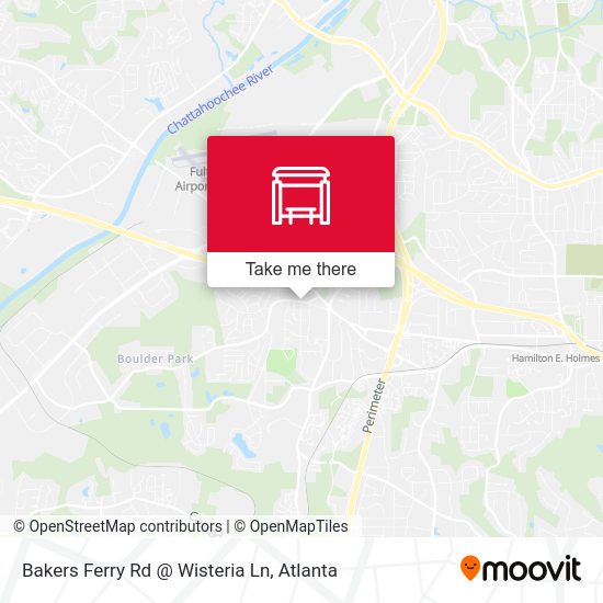 Bakers Ferry Rd @ Wisteria Ln map