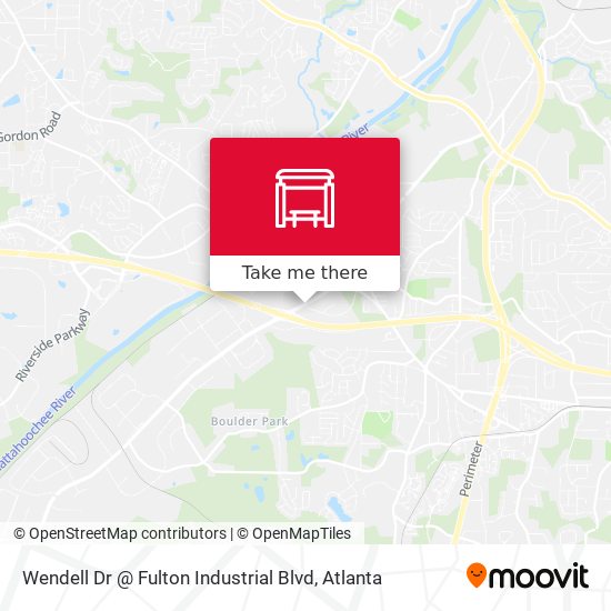 Mapa de Wendell Dr @ Fulton Industrial Blvd