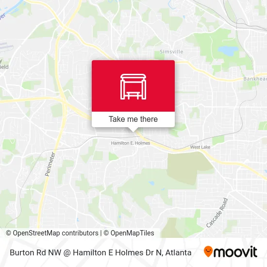 Burton Rd NW @ Hamilton E Holmes Dr N map