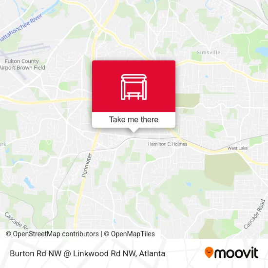 Mapa de Burton Rd NW @ Linkwood Rd NW