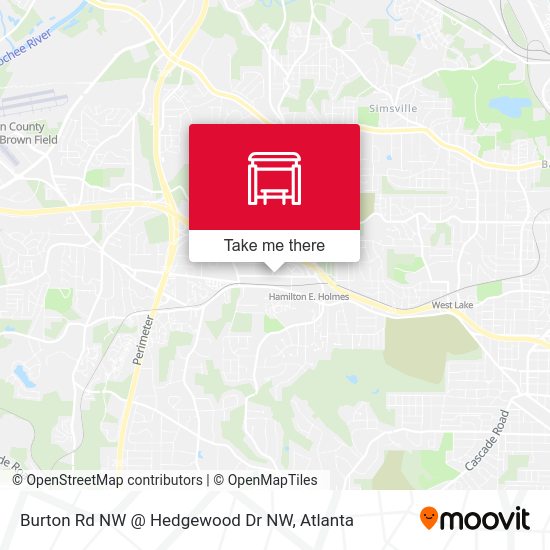 Burton Rd NW @ Hedgewood Dr NW map