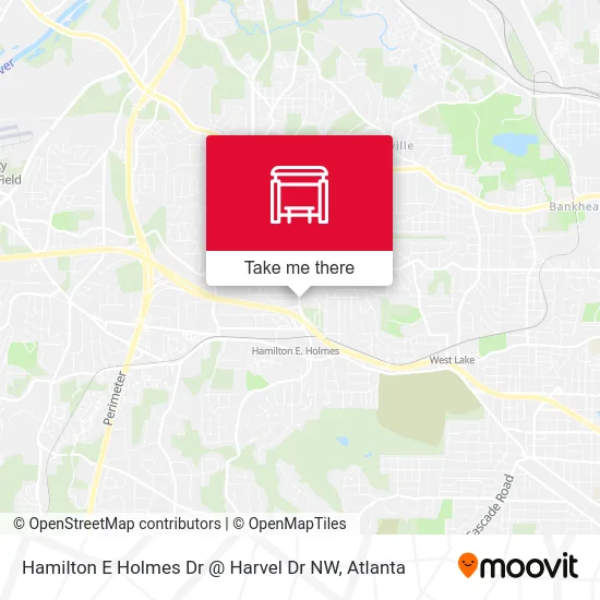 Hamilton E Holmes Dr @ Harvel Dr NW map