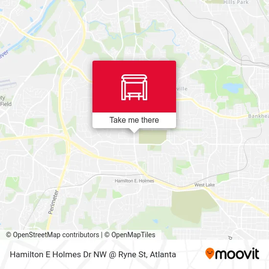 Hamilton E Holmes Dr NW @ Ryne St map