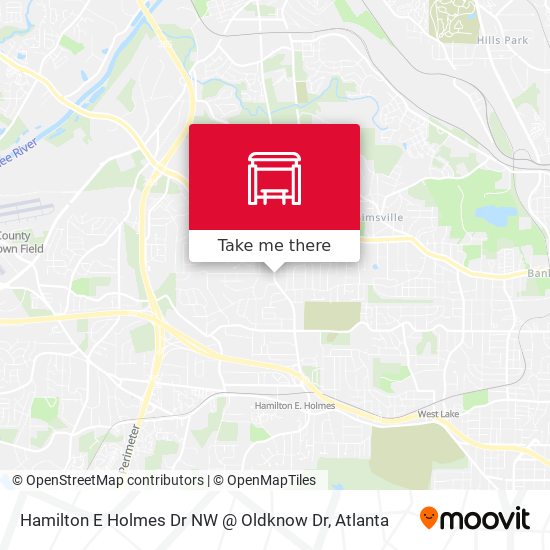 Mapa de Hamilton E Holmes Dr NW @ Oldknow Dr