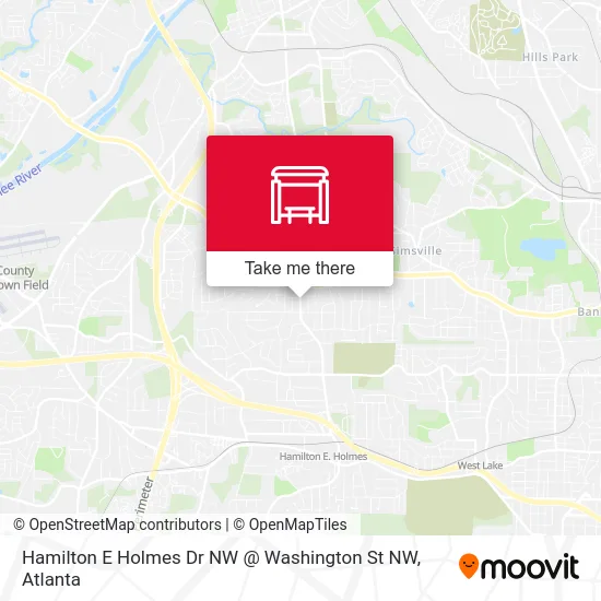 Hamilton E Holmes Dr NW @ Washington St NW map