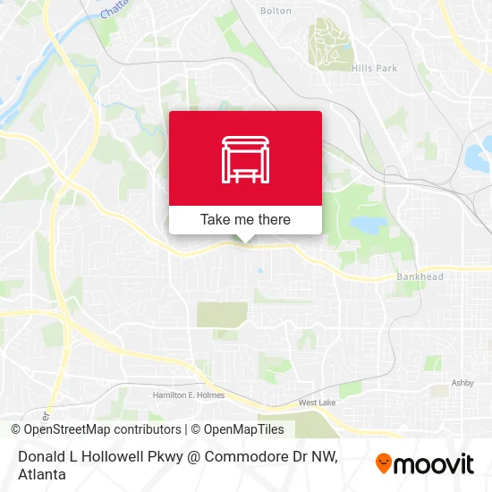 Donald L Hollowell Pkwy @ Commodore Dr NW map