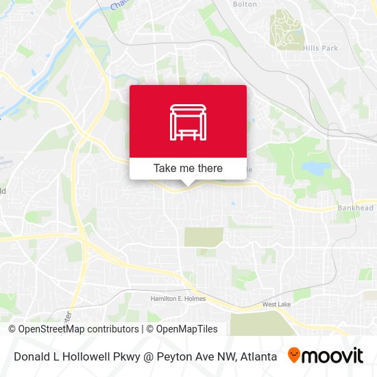 Mapa de Donald L Hollowell Pkwy @ Peyton Ave NW