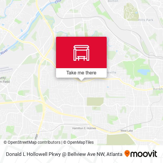 Donald L Hollowell Pkwy @ Bellview Ave NW map