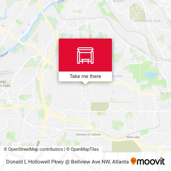 Donald L Hollowell Pkwy @ Bellview Ave NW map