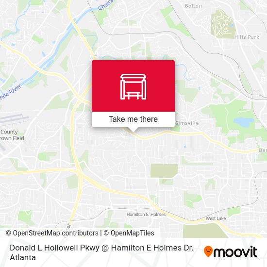 Donald L Hollowell Pkwy @ Hamilton E Holmes Dr map