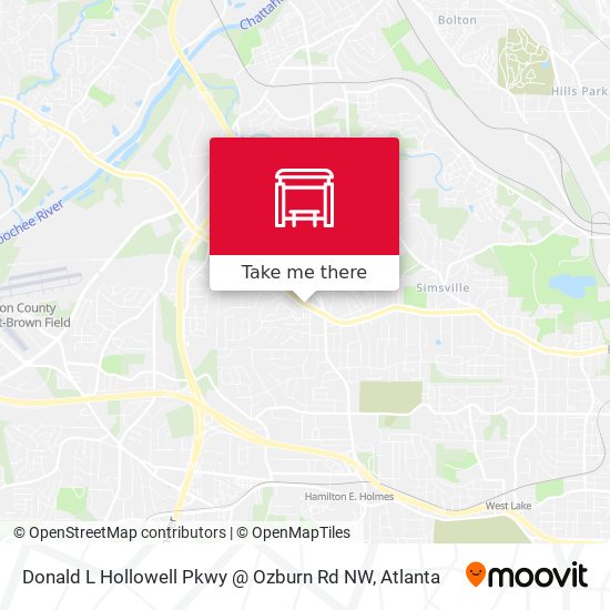 Donald L Hollowell Pkwy @ Ozburn Rd NW map