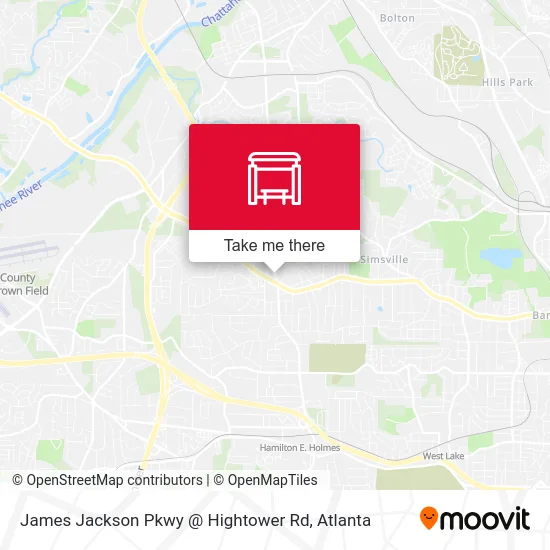 James Jackson Pkwy @ Hightower Rd map