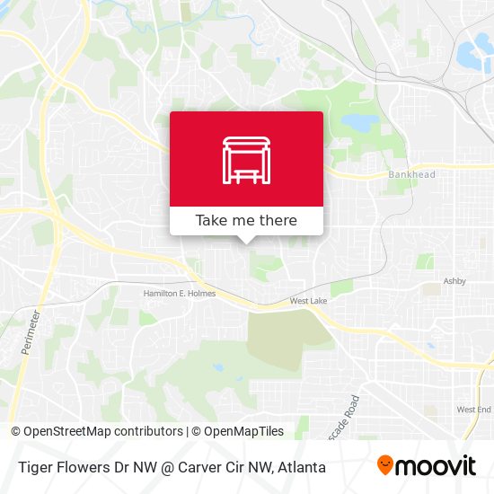 Tiger Flowers Dr NW @ Carver Cir NW map