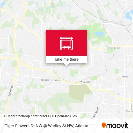 Tiger Flowers Dr NW @ Wadley St NW map