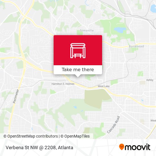 Mapa de Verbena St NW @ 2208