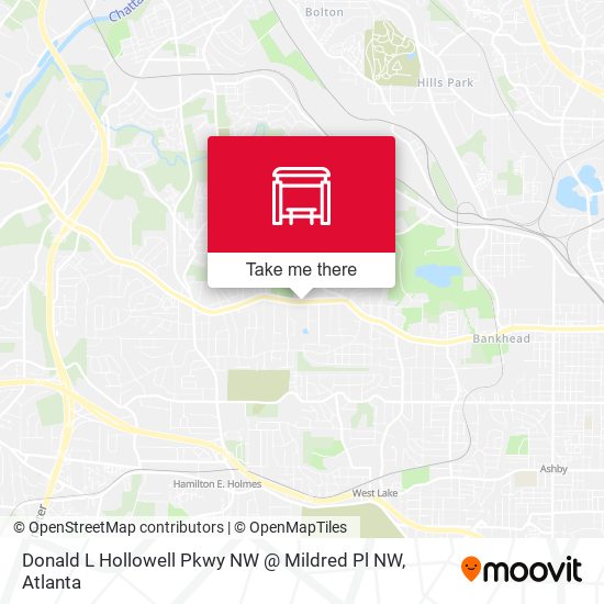 Donald L Hollowell Pkwy NW @ Mildred Pl NW map